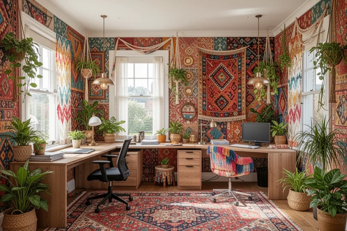 Bohemian Home Office interior design