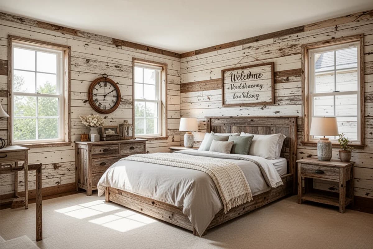 Farmhouse Bedroom interior design