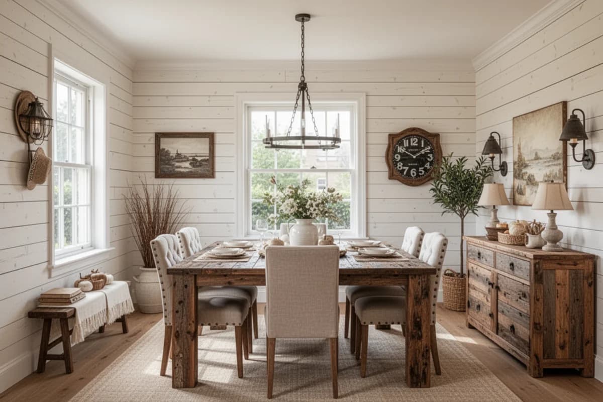 Farmhouse Dining Room interior design