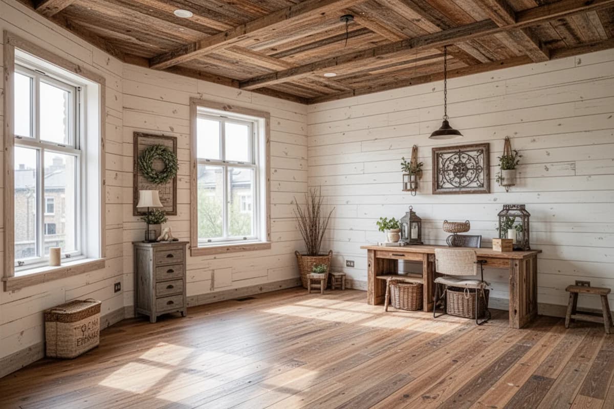Farmhouse Empty Room interior design