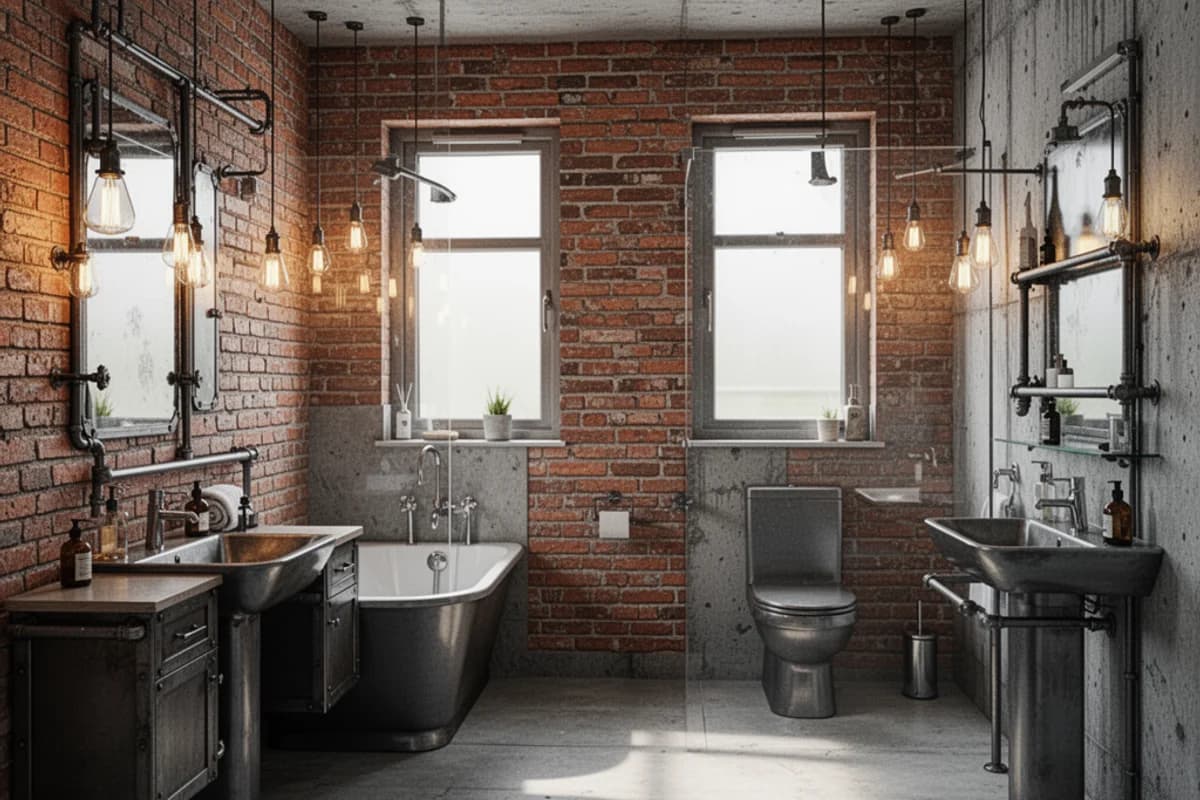 Industrial Bathroom interior design