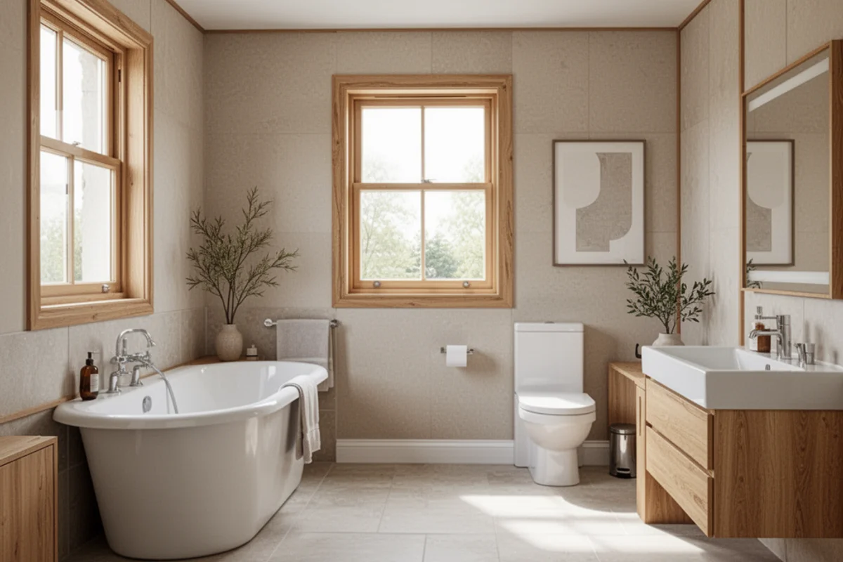 Japandi Bathroom interior design