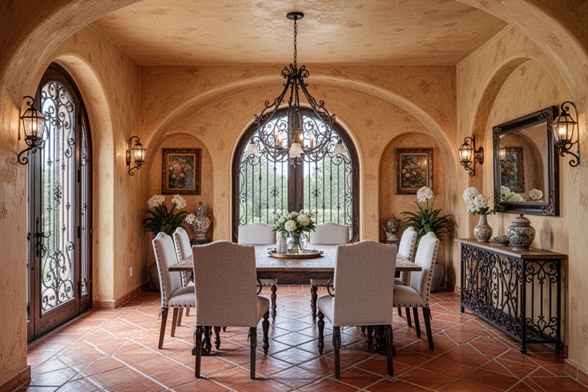 Mediterranean Dining Room interior design
