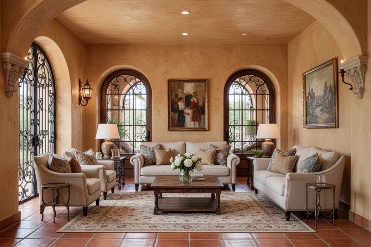Mediterranean Living Room interior design