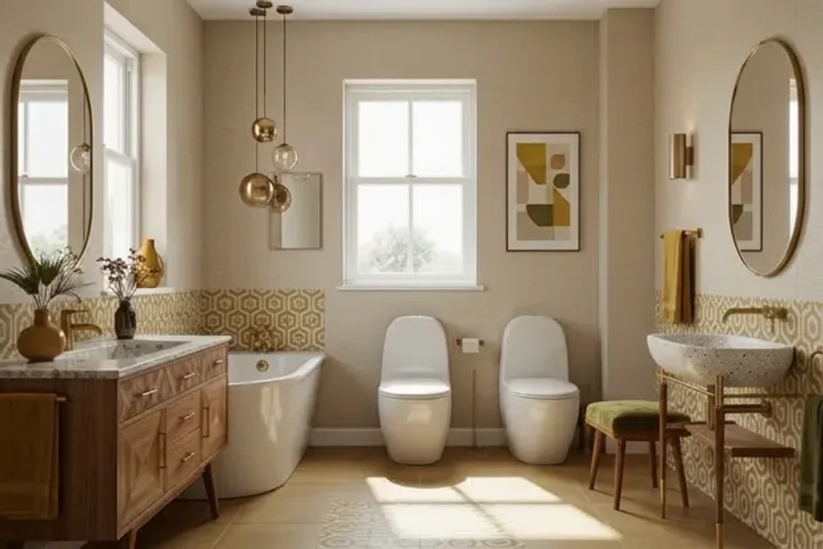 Mid-Century Modern Bathroom interior design