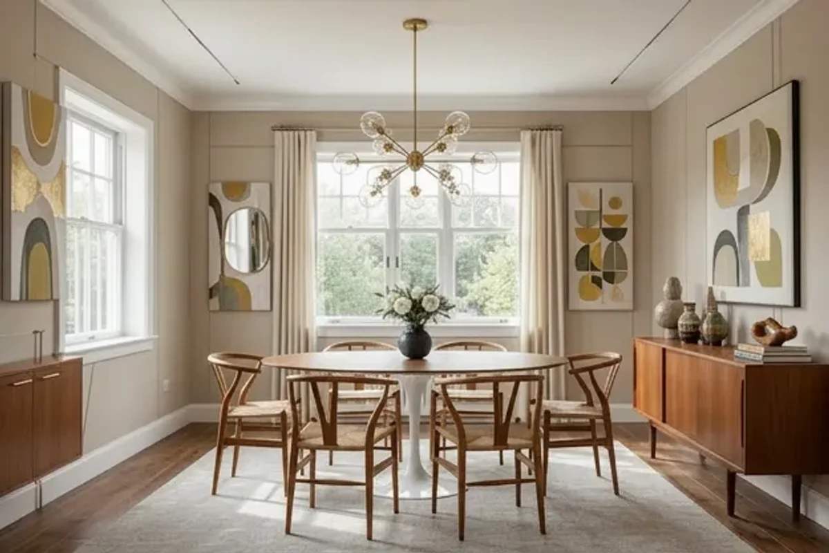 Mid-Century Modern Dining Room interior design