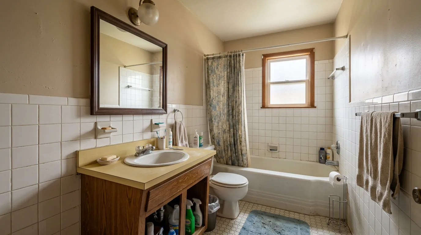 Bathroom before renovation