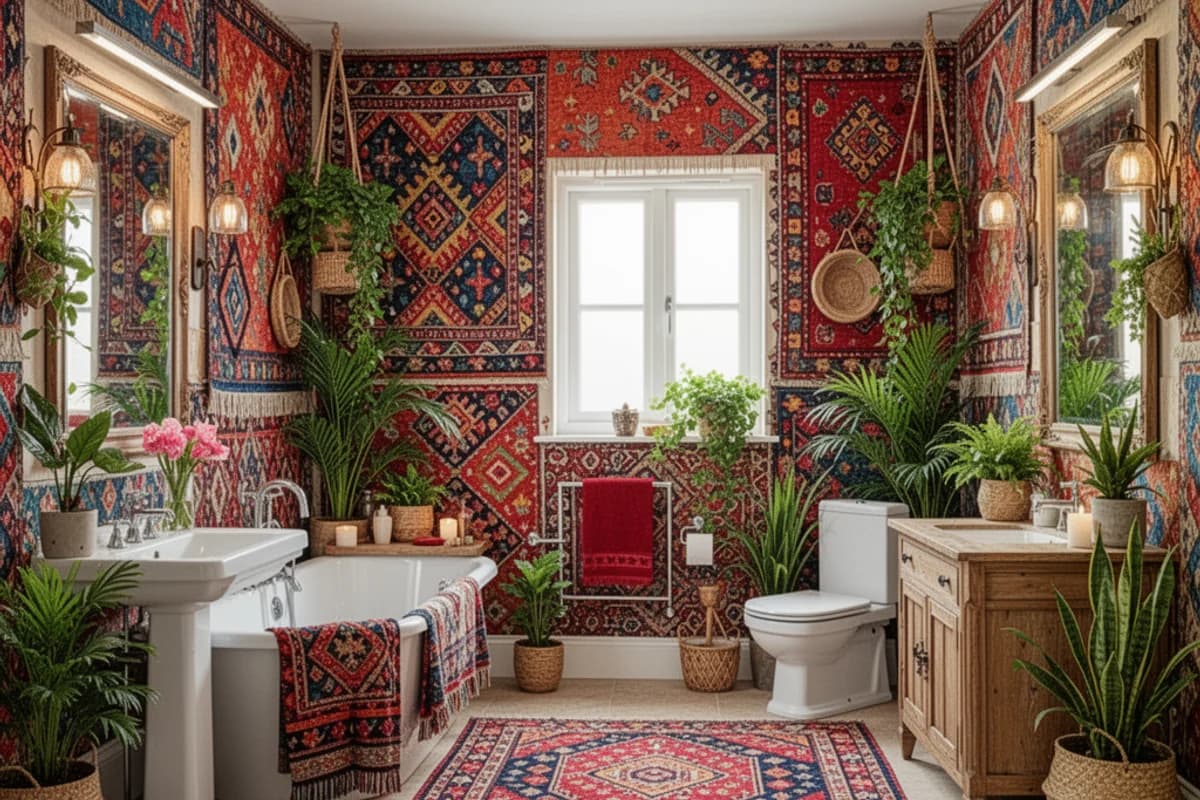 Bohemian Bathroom interior design