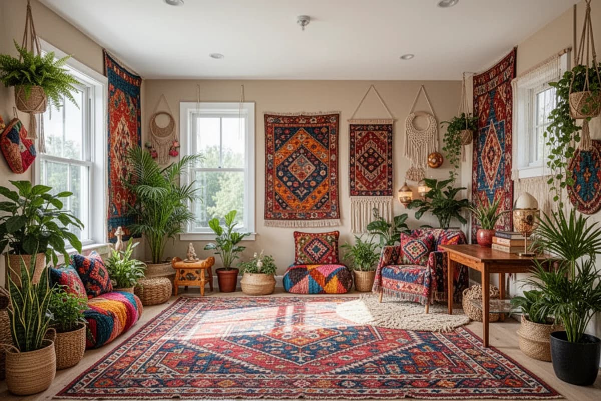 Bohemian Empty Room interior design