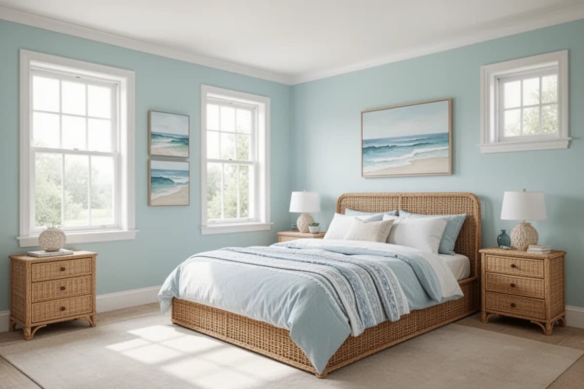 Coastal Bedroom interior design