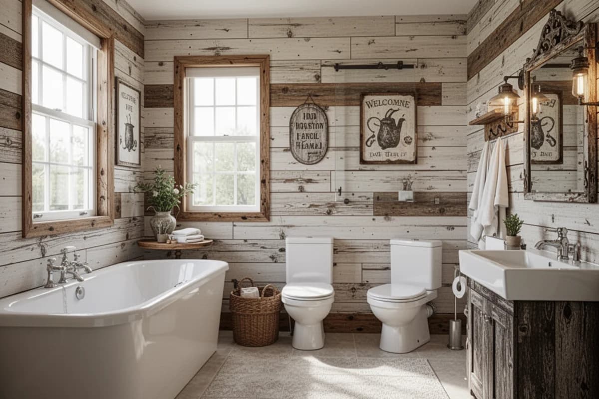 Farmhouse Bathroom interior design