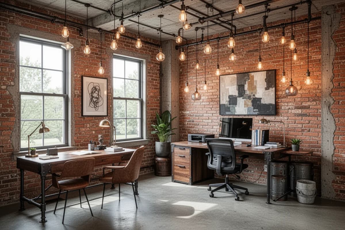 Industrial Home Office interior design