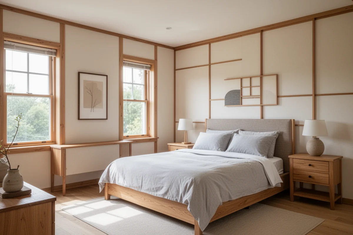 Japandi Bedroom interior design