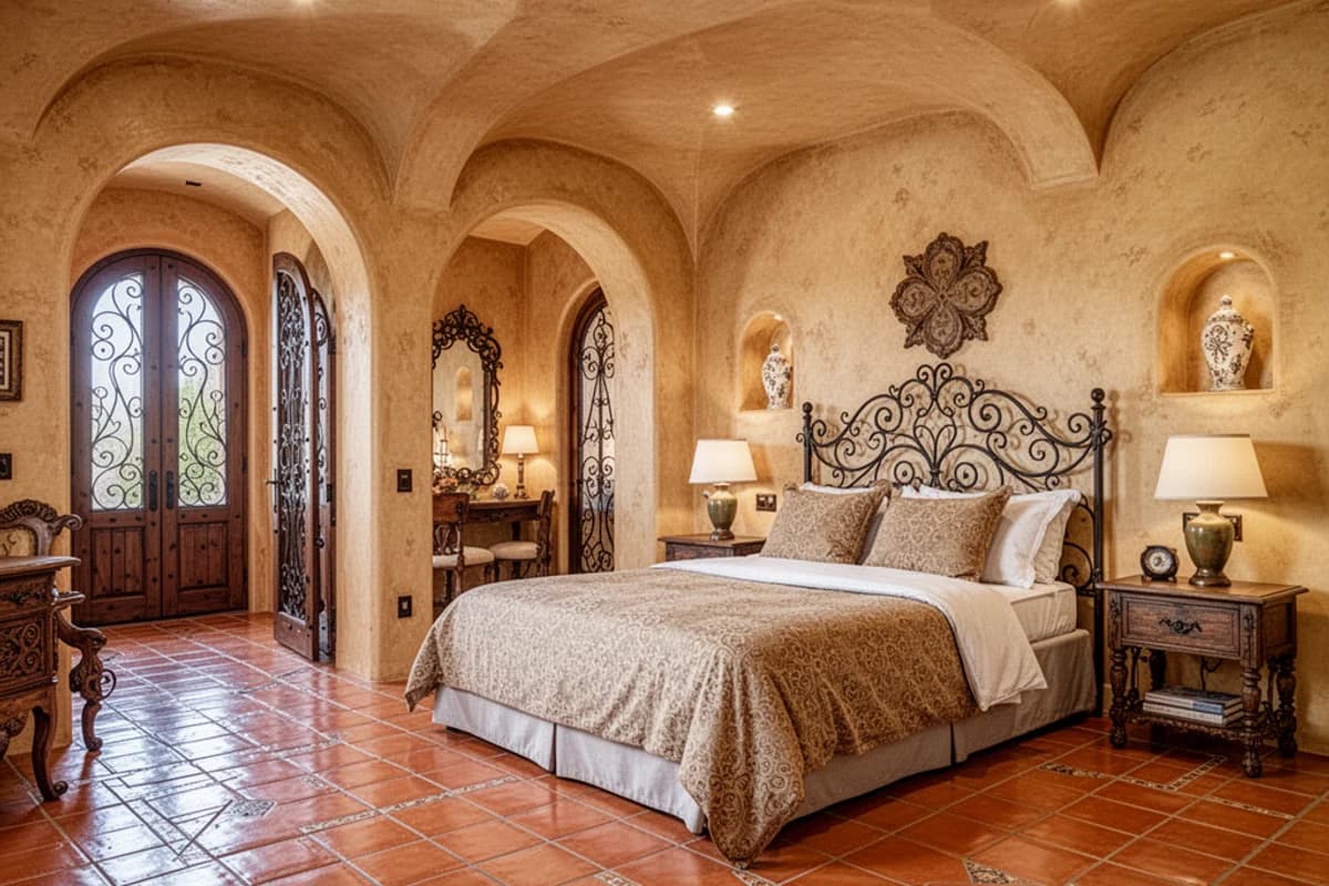 Mediterranean Bedroom interior design