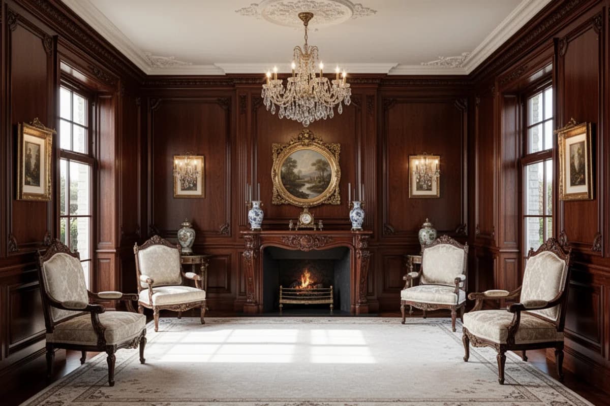 Traditional Empty Room interior design