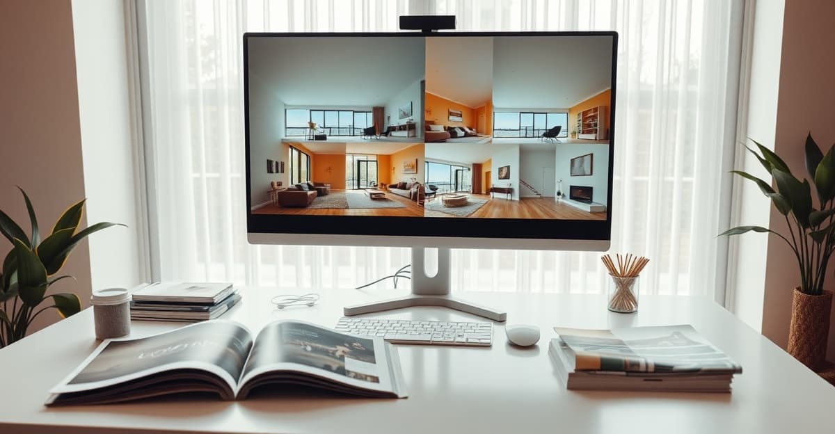 Side-by-side comparison of AI interior design tool results